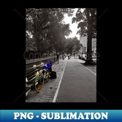 Central Park Street Manhattan New York City - Modern Sublimation PNG File - Unleash Your Creativity