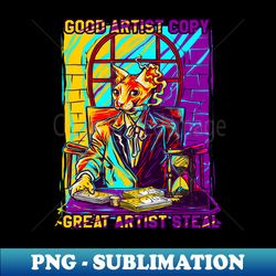 Retro MRCat-GOOD ARTIST COPY - Premium PNG Sublimation File - Fashionable and Fearless