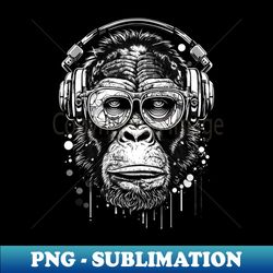 DJ APE WHITE - Aesthetic Sublimation Digital File - Stunning Sublimation Graphics