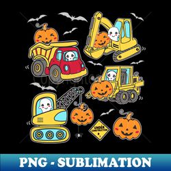 Halloween Construction Vehicle Boys - Exclusive PNG Sublimation Download - Enhance Your Apparel with Stunning Detail