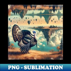 Surreal Turkey - Unique Sublimation PNG Download - Perfect for Sublimation Mastery