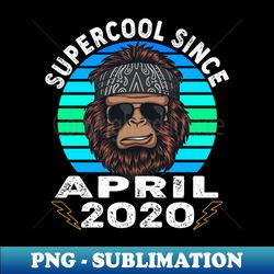 Supercool Since April 2020 - Premium Sublimation Digital Download - Perfect for Creative Projects