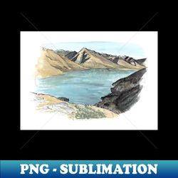 Lake Wakatipu from Queenstown Hill - Unique Sublimation PNG Download - Fashionable and Fearless