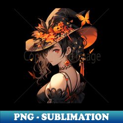 Witch girl - PNG Transparent Digital Download File for Sublimation - Perfect for Sublimation Mastery