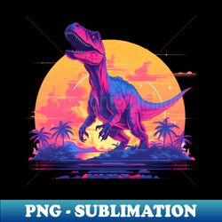 Dino on the  beach - High-Quality PNG Sublimation Download - Capture Imagination with Every Detail