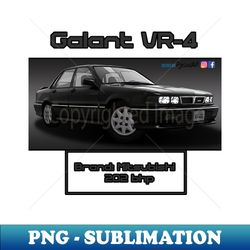 Mitsubishi Galant VR-4 Black - Professional Sublimation Digital Download - Instantly Transform Your Sublimation Projects