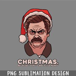 Ron Swanson Christmas PNG, Christmas PNG