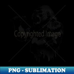 gorilla singing - Signature Sublimation PNG File - Perfect for Personalization