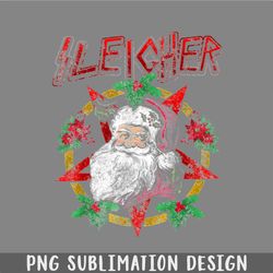 Sleigher Heavy Metal Santa Claus Christmas Xmas PNG, Christmas PNG