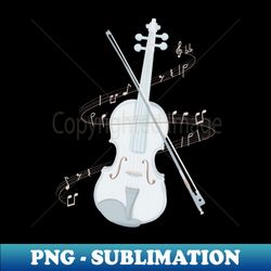 Violin with melody - PNG Transparent Sublimation File - Perfect for Sublimation Mastery