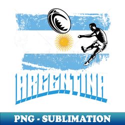 Rugby Argentina - Vintage Sublimation PNG Download - Enhance Your Apparel with Stunning Detail