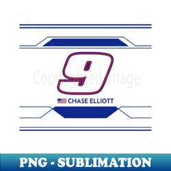 Chase Elliott 9 2023 NASCAR Design - Retro PNG Sublimation Digital Download - Fashionable and Fearless