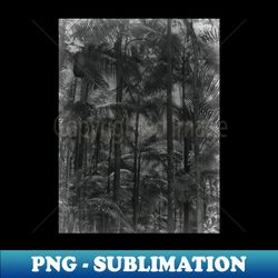 Bangalow Palms in the rainforest - Decorative Sublimation PNG File - Unleash Your Creativity