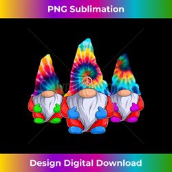 Three Hippie Gnomes Peace Gnome, Funny Retro Tie Diy Funny - Contemporary PNG Sublimation Design - Chic, Bold, and Uncompromising