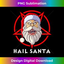 Hail Santa Christmas Satanism Atheist Satan Heavy Metal Xmas - Futuristic PNG Sublimation File - Striking & Memorable Impressions