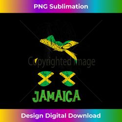 Jamaican Girl Messy Bun Flag Jamaica Proud Woman Kids Mom - Urban Sublimation PNG Design - Access the Spectrum of Sublimation Artistry
