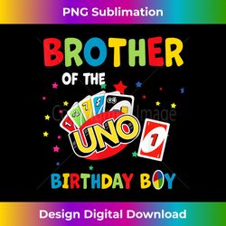 Brother Of The Uno Birthday Boy Uno, Birthday Boy - Deluxe PNG Sublimation Download - Lively and Captivating Visuals