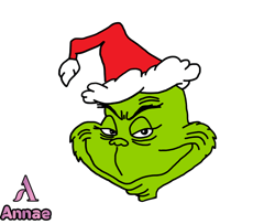 Grinch Christmas SVG, christmas svg, grinch svg, grinchy green svg, funny grinch svg, cute grinch svg, santa hat svg 216
