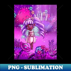 Cute African American Fairy - Exclusive Sublimation Digital File - Create with Confidence