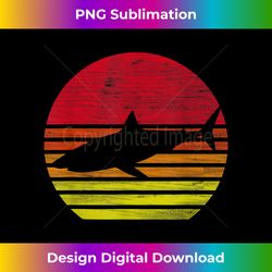 Retro Shark - Edgy Sublimation Digital File - Immerse in Creativity with Every Design