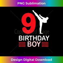 Karate Birthday Tee Boy Gift Kids Taekwondo - Artisanal Sublimation PNG File - Ideal for Imaginative Endeavors