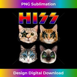 Funny Cat Hiss Rock and Roll For Cat Lover, Cat Dad, Cat mom - Edgy Sublimation Digital File - Elevate Your Style with Intricate Details