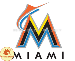 Miami Marlins, Baseball Svg, Baseball Sports Svg, MLB Team Svg, MLB, MLB Design 42