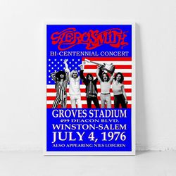Aerosmith Music Gig Concert Poster Classic Retro Rock Vintage Wall Art Print Decor Canvas Poster-2
