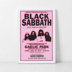 Black Sabbath Music Gig Concert Poster Classic Retro Rock Vintage Wall Art Print Decor Canvas Poster-4