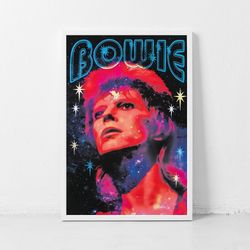 Bowie Gig Music Concert Poster Classic Retro Rock Vintage Wall Art Print Decor Canvas Poster