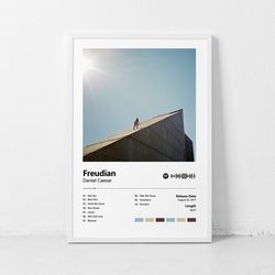 Freudian Daniel Caesar Music Poster, Music Album Cover Poster, Art Wall Pictures for Modern Office Decor Canvas Poster