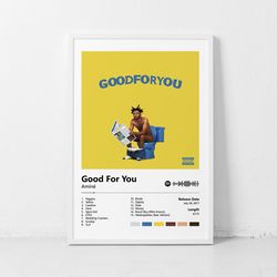 Good For You - Amine Album poster, Music Poster, Custom poster, HD Print Wall Decor Canvas Poster