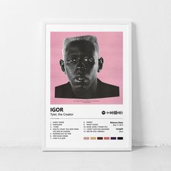 IGOR - Tyler, the Creator Album poster, Music Poster, Custom poster, HD Print Wall Decor Decor Canvas Poster