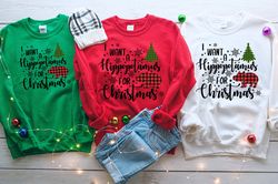 I Want a Hippopotamus for Christmas Shirt, Hippo Sweatshirt, Christmas Hippo Shirt, Christmas Hippo Sweatshirt, Hippo Fa