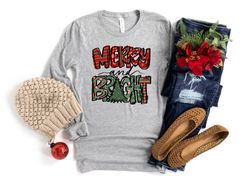 Merry And Bright Shirt, Christmas Shirt, Christmas Shirts For Family, Merry Christmas Shirt, Family Christmas Shirt, Chr