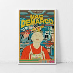 Mac DeMarco Poster Classic Retro Rock Vintage Wall Art Print Decor Canvas Poster