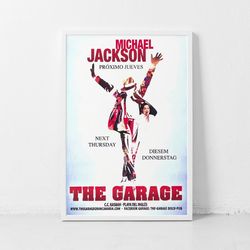 Michael Jackson Music Gig Concert Poster Classic Retro Rock Vintage Art Print Decor Canvas Poster