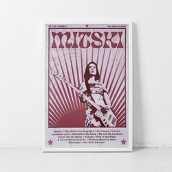 Mitski Music Gig Concert Poster Classic Retro Rock Vintage Wall Art Print Decor Canvas Poster