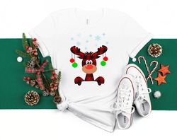 Rein Deer Christmas T-shirt, Buffalo Plaid Rein Deer Shirts, Merry Christmas T-Shirt, Christmas Shirt, Quarantine Christ