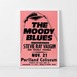 Stevie Ray Music Gig Concert Poster Classic Retro Rock Vintage Wall Art Print Decor Canvas Poster