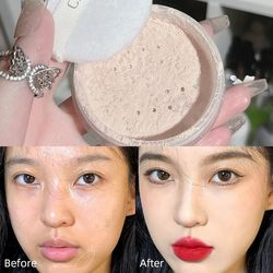 Loose Powder Makeup Powder Professional Face Styling Powder Invisible Pores Oil Control Makeup Translucent Brightening
