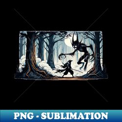 Samurai vs Monster - Exclusive Sublimation Digital File - Perfect for Sublimation Art