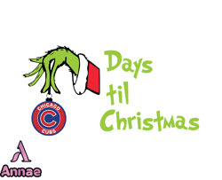 Chicago Cubs Christmas Svg, Christmas Svg, Baseball Sports Svg, MLB Team Svg, MLB, MLB Design 21