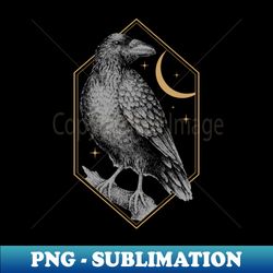 Raven - Elegant Sublimation PNG Download - Bold & Eye-catching