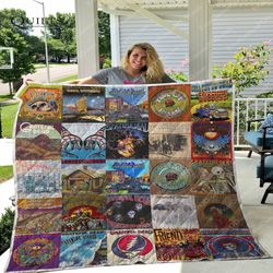 Grateful Dead Albums Quilt Blanket For Fans Ver 25