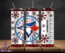 Toronto Blue Jays Png,Christmas MLB Tumbler Png , MLB Christmas Tumbler Wrap 04