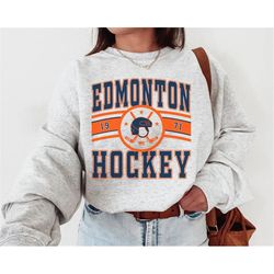 Edmonton Oiler, Vintage Edmonton Oiler Sweatshirt\T-Shirt, Oilers Sweater, Oilers T-Shirt, Hockey Fan Shirt, Retro Edmon