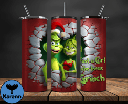 Grinchmas Christmas 3D Inflated Puffy Tumbler Wrap Png, Christmas 3D Tumbler Wrap, Grinchmas Tumbler PNG 37