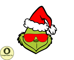 Grinch Christmas SVG, christmas svg, grinch svg, grinchy green svg, funny grinch svg, cute grinch svg, santa hat svg 234