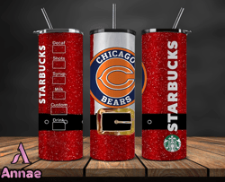 Chicago Bears Christmas Tumbler Png, NFL Merry Christmas Png, NFL, NFL Football Png 71